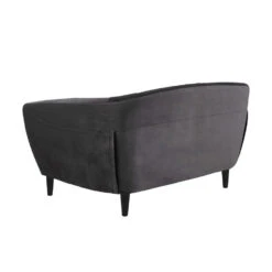 Bank Thyrza 2-zits - Fluweel - Donkergrijs -LeenBakker Winkel 81020424 0200