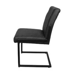 HSM Eetkamer Stoel Texas - Leder - Grafiet -LeenBakker Winkel 81021343 0300