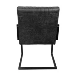 HSM Eetkamer Stoel Texas - Leder - Grafiet -LeenBakker Winkel 81021343 0400