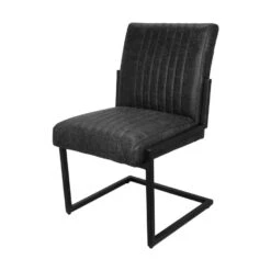 HSM Eetkamer Stoel Texas - Leder - Grafiet