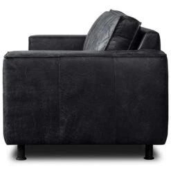 Bank Levin 3-zits - Leer - Zwart -LeenBakker Winkel 81023412 0300