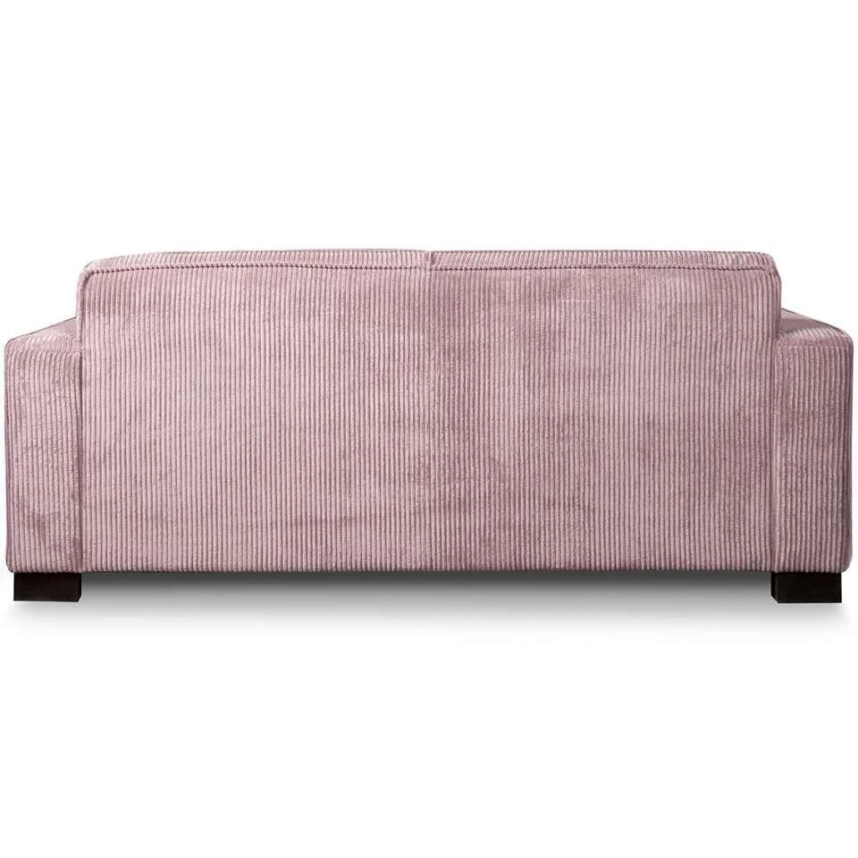 Bank Stuttgart 3-zits - Ribcord - Roze 5 Bank Stuttgart 3-zits - Ribcord - Roze - Afbeelding 3