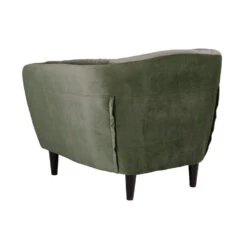 Fauteuil Thyrza - Fluweel - Groen -LeenBakker Winkel 81025840 0300