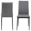 Eetkamerstoel Loures - Stof - Grijs (4 Stuks) -LeenBakker Winkel 81025870