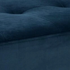 Bankje Gaby - Fluweel - Donkerblauw - 45x95x38 Cm 7 Bankje Gaby - Fluweel - Donkerblauw - 45x95x38 Cm -LeenBakker Winkel 81026452 0300