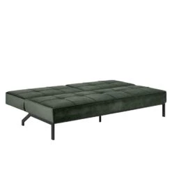 Slaapbank Linz- Velvet Groen -LeenBakker Winkel 81027134 0406