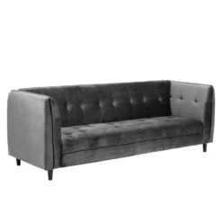 Slaapbank Loen - Velvet - Grijs -LeenBakker Winkel 81027165 0100