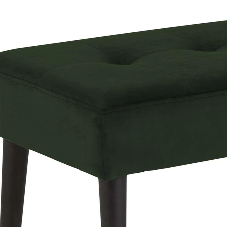 Bankje Gaby - Stof Vic - Groen - 45x95x38 Cm 4 Bankje Gaby - Stof Vic - Groen - 45x95x38 Cm - Afbeelding 2