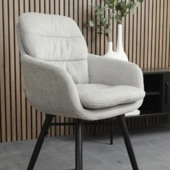 Nolon Nena-Mia Eetkamerstoel Grijs - Armleuning - Zwarte Houten Poten 21 Nolon Nena-Mia Eetkamerstoel Grijs - Armleuning - Zwarte Houten Poten -LeenBakker Winkel 81d5007f3edb4e79a5fbfe713a6638a9