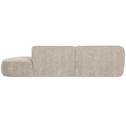 WOOOD Polly Chaise Longue - Polyester - Zand - 71x258x150/105 -LeenBakker Winkel 81ed5f03c39a43ee98194982afb2d725