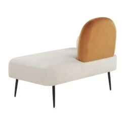 ARCEY - Chaise Longue - Wit - Fluweel -LeenBakker Winkel 81f284ef179d48fba608797916e3cf85