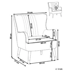 VARBERG - Fauteuil - Groen - Fluweel -LeenBakker Winkel 821fe1852ac64eca86f4fff5be97b574