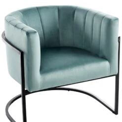 LARVIK II - Fauteuil - Mintgroen - Fluweel -LeenBakker Winkel 822f30e7f76b493f9c05458536d17dde
