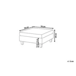 Beliani Ottomaan FEVIK - Zwart Polyester 8 Beliani Ottomaan FEVIK - Zwart Polyester -LeenBakker Winkel 8242f799d8fa4691918d0df0649c4f87