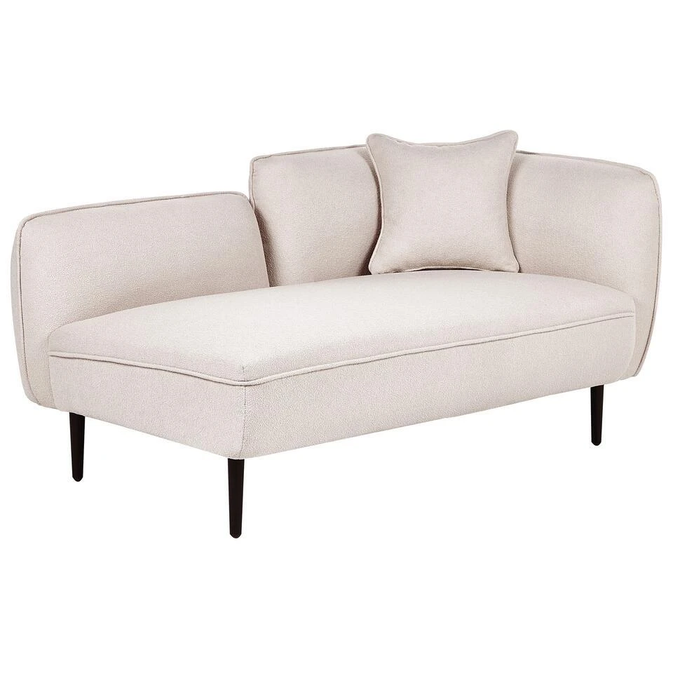 CHEVANNES - Chaise Longue - Beige - Polyester 7 CHEVANNES - Chaise Longue - Beige - Polyester - Afbeelding 5