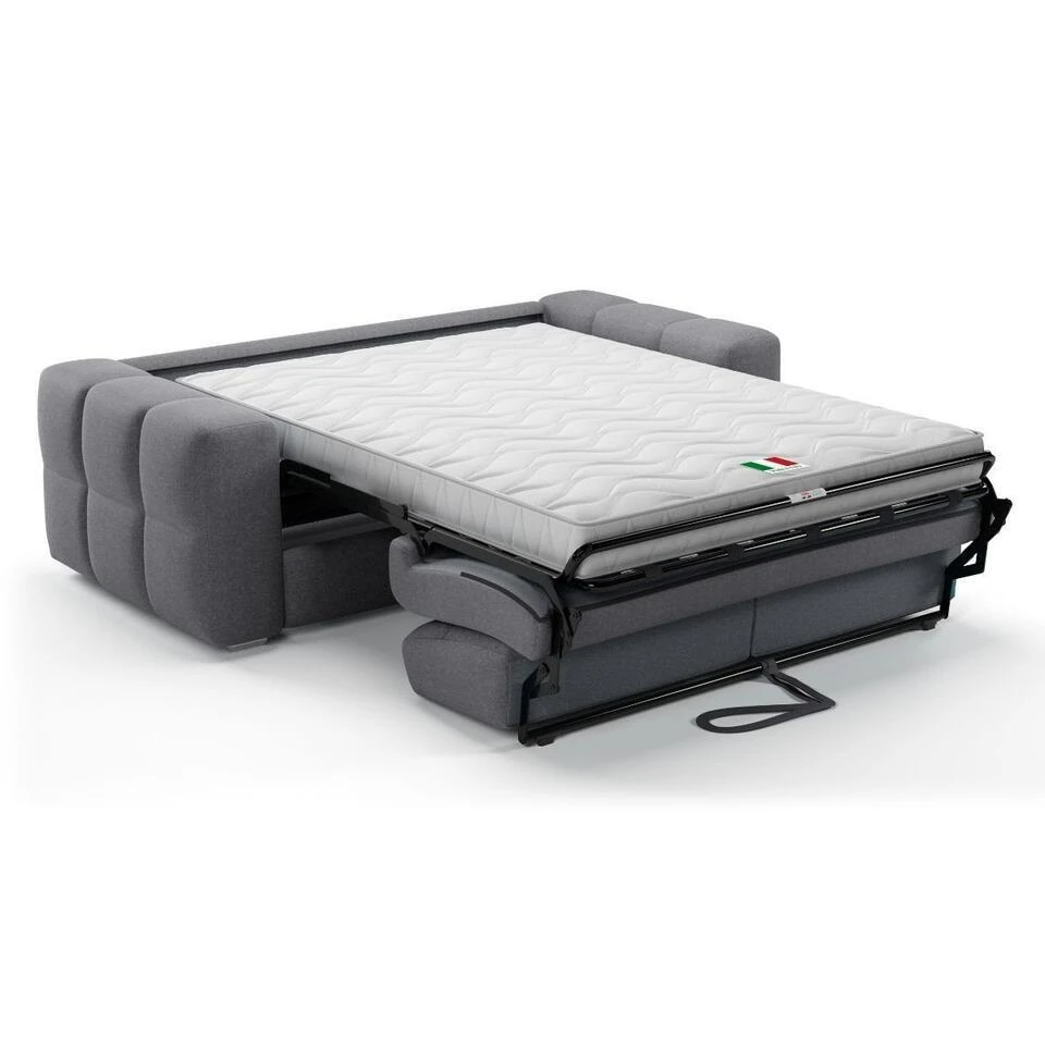 CALICOSY - Slaapbank CHESTER - Grijs - 84x207x102 Cm 6 CALICOSY - Slaapbank CHESTER - Grijs - 84x207x102 Cm - Afbeelding 4