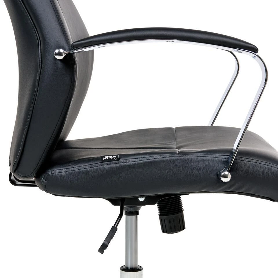 ADEPT - Bureaustoel - Zwart - Kunstleer 9 ADEPT - Bureaustoel - Zwart - Kunstleer - Afbeelding 7