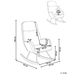 KVELIA - Schommelstoel - Wit - Polyester -LeenBakker Winkel 82f0bb814f854e249feba84113695989