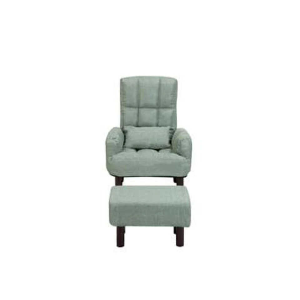 Beliani Fauteuil OLAND - Groen Polyester 6 Beliani Fauteuil OLAND - Groen Polyester - Afbeelding 4
