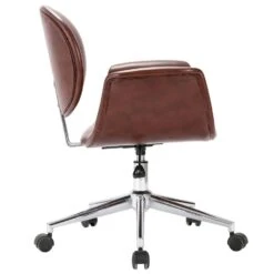 VidaXL Eetkamerstoelen Draaibaar 2 St Kunstleer Bruin -LeenBakker Winkel 8341a4bc8907403597fe9bed03fde2f0