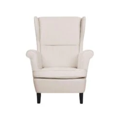 Beliani Oorfauteuil ABSON - Beige Polyester 9 Beliani Oorfauteuil ABSON - Beige Polyester -LeenBakker Winkel 84695a039fcb4624bc55cf1d271604a2