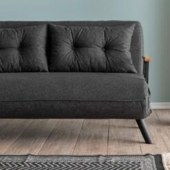 CALICOSY - Slaapbank SANDO - Donkergrijs - 41x133x50 Cm -LeenBakker Winkel 847054ef5fcf400d9b54e7b1040ae29a