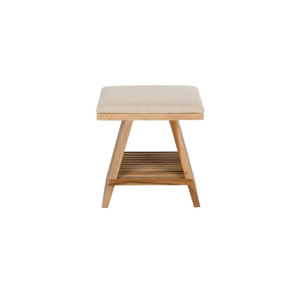 Housecraft Living Djia Krukje Teak Hout - Bruin 4 Housecraft Living Djia Krukje Teak Hout - Bruin - Afbeelding 2