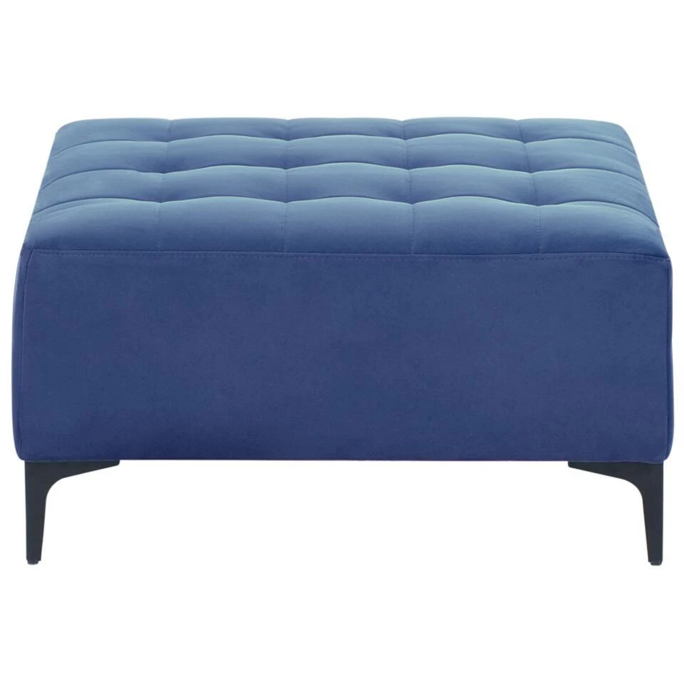 ABERDEEN - Ottomaan - Blauw - Fluweel 7 ABERDEEN - Ottomaan - Blauw - Fluweel - Afbeelding 5