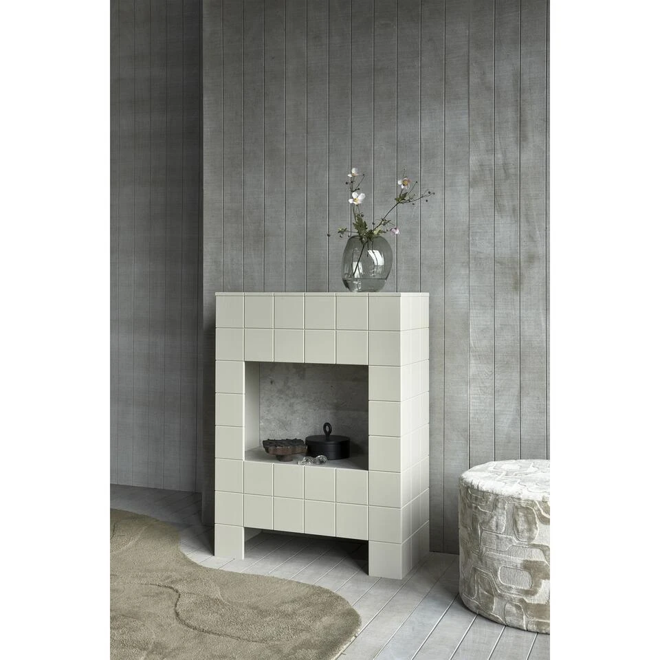 WOOOD Yago Poef - Polyester - Naturel - 43x60x60 4 WOOOD Yago Poef - Polyester - Naturel - 43x60x60 - Afbeelding 2