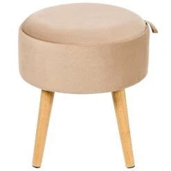 NEELY - Hocker - Beige - Fluweel 18 NEELY - Hocker - Beige - Fluweel -LeenBakker Winkel 8611ac8a0ba844a6818a4e112c6278c8