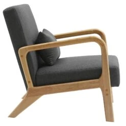 CLP Fauteuil Hibbing Natura Frame - Hout - Donkergrijs -LeenBakker Winkel 86345ba065544c469bbeb2c285e3ffdc