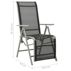 VidaXL - Tuinstoelen - Zilverkleurig - Aluminium - 2 Stuks - Verstelbaar -LeenBakker Winkel 868eaa60aab54b8a8ae2fea20a21c441