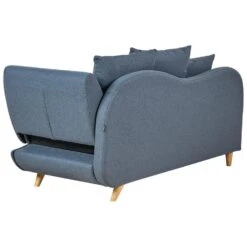 MERI II - Chaise Longue Met Opbergruimte - Blauw - Rechts - Fluweel -LeenBakker Winkel 870c511e98814926a5d81914b8f2bbc0