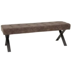 Zitbank Anno Zonder Rugleuning-vintage Bruin -LeenBakker Winkel 876ea61f2a6842cf818b5e87f662d4f4