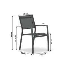 Tuinstoel Stapelbaar Aluminium Grijs-antraciet Lifestyle Garden Furniture Sella 18 Tuinstoel Stapelbaar Aluminium Grijs-antraciet Lifestyle Garden Furniture Sella -LeenBakker Winkel 877d3348937e47a2811260131ffe76f6