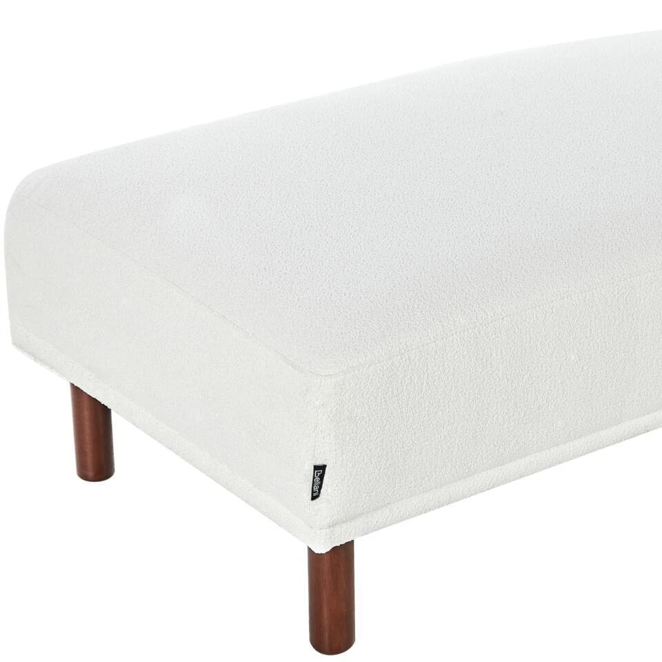 HOLT - Ottomaan - Wit - Bouclé 9 HOLT - Ottomaan - Wit - Bouclé - Afbeelding 7