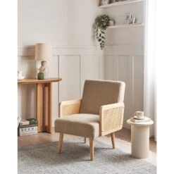 HOJBY - Fauteuil - Zandbeige - Bouclé -LeenBakker Winkel 88d2ea457f8e44a8bb35f81664b9baed