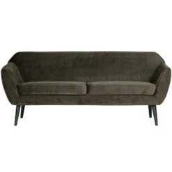 WOOOD Rocco 2-Zits Bank - Velvet - Warm Groen - 75x187x82 -LeenBakker Winkel 89971774a53d41d29619f1cd067ba32b