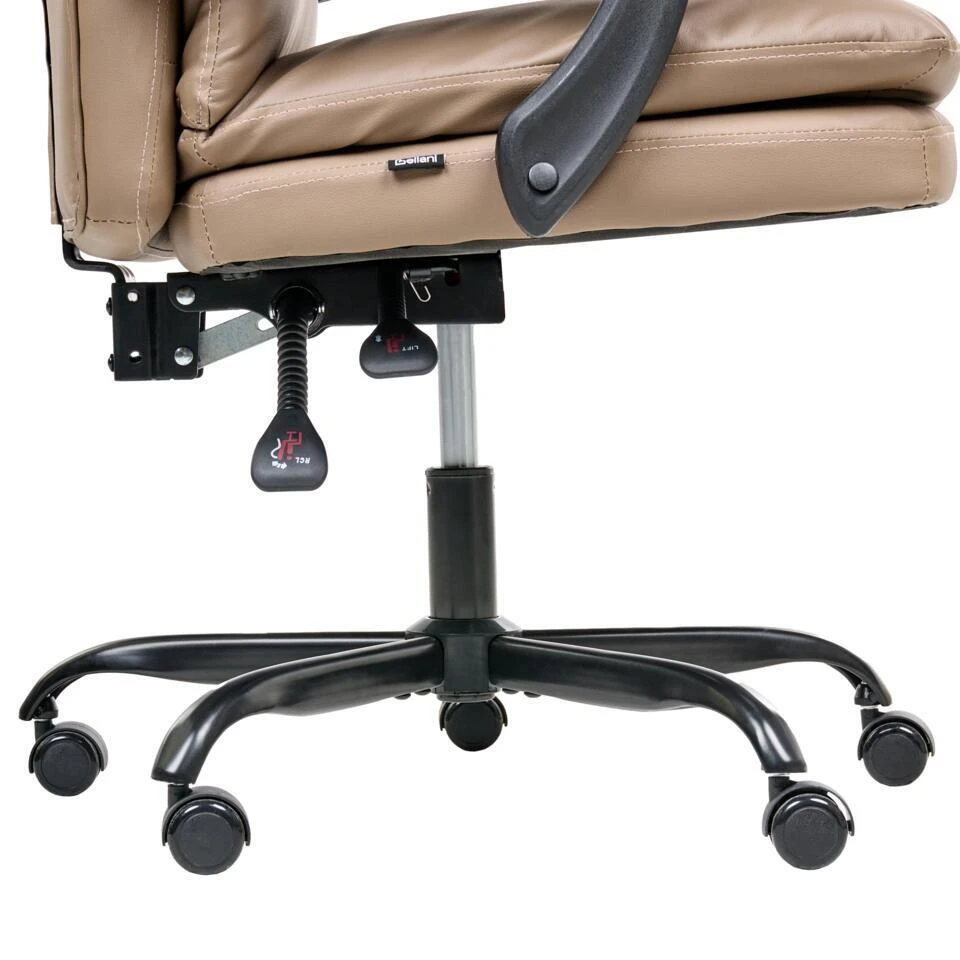 SERENE - Bureaustoel - Bruin - Kunstleer 12 SERENE - Bureaustoel - Bruin - Kunstleer - Afbeelding 10