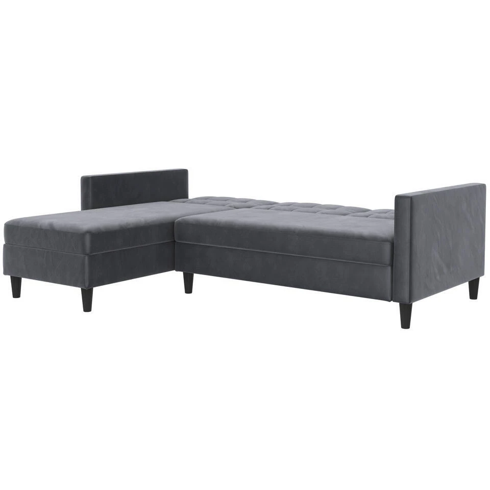 Hartford - 3-zits Slaapbank In Antraciet Fluweel 12 Hartford - 3-zits Slaapbank In Antraciet Fluweel - Afbeelding 10