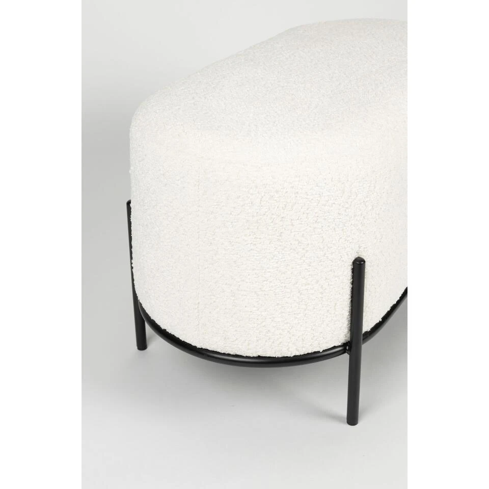 Housecraft Living Boz Hocker/ Bankje Off-White - Wit 6 Housecraft Living Boz Hocker/ Bankje Off-White - Wit - Afbeelding 4