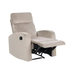 VERDAL - Relaxfauteuil Handmatig - Beige - Fluweel -LeenBakker Winkel 8d272741bfe3481cb65af8fe42e6fb79