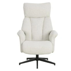 Relaxfauteuil Off-White Stof - 76x80x95cm - Draaibaar - Jonas -LeenBakker Winkel 8d4968355a264b5da539c9944978bb51