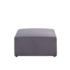 Beliani Ottomaan LEMVIG - Grijs Corduroy -LeenBakker Winkel 8d6029a4498645079c620d88f428462a