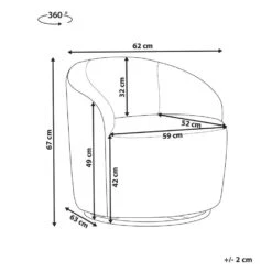 DAVIK - Fauteuil - Taupe - Bouclé -LeenBakker Winkel 8d7191a42f9447559876ff0284715631