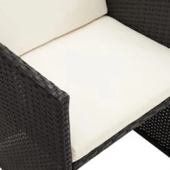 VidaXL - Tuinstoelen - Kussens - Zwart - Poly Rattan - 4 Stuks -LeenBakker Winkel 8df283645a8946eb89ab9ddc6097d351