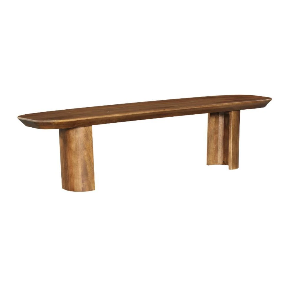 StarFurn Eetkamerbank Walnoot Mangohout - 280x38x45cm - Maré 10 StarFurn Eetkamerbank Walnoot Mangohout - 280x38x45cm - Maré - Afbeelding 8