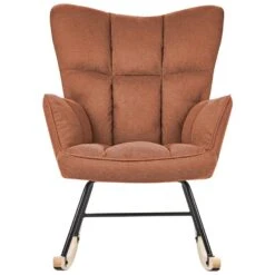 OULU - Schommelstoel - Bruin - Polyester -LeenBakker Winkel 8eaf534cd6a2402ab798d45ebfe5535a