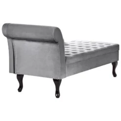 PESSAC - Chaise Longue - Lichtgrijs - Linkerzijde - Fluweel -LeenBakker Winkel 8ec3024723284a9d94fe7c60d2c2101a