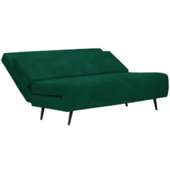 Mallory - Slaapbank 140 Cm In Donkergroene Fluweel -LeenBakker Winkel 8ef1987563514b99a1b8cfe25614ec18